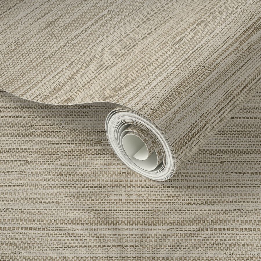 Grasscloth Fabric Natural Peel & Stick Wallpaper