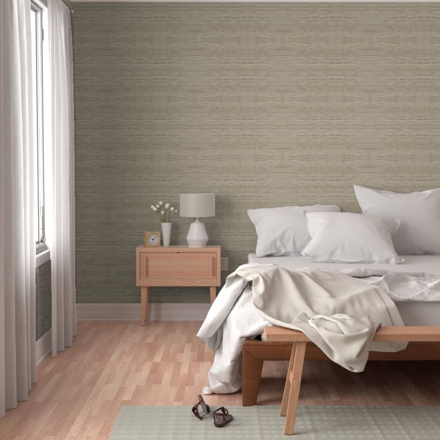 Grasscloth Fabric Natural Peel & Stick Wallpaper