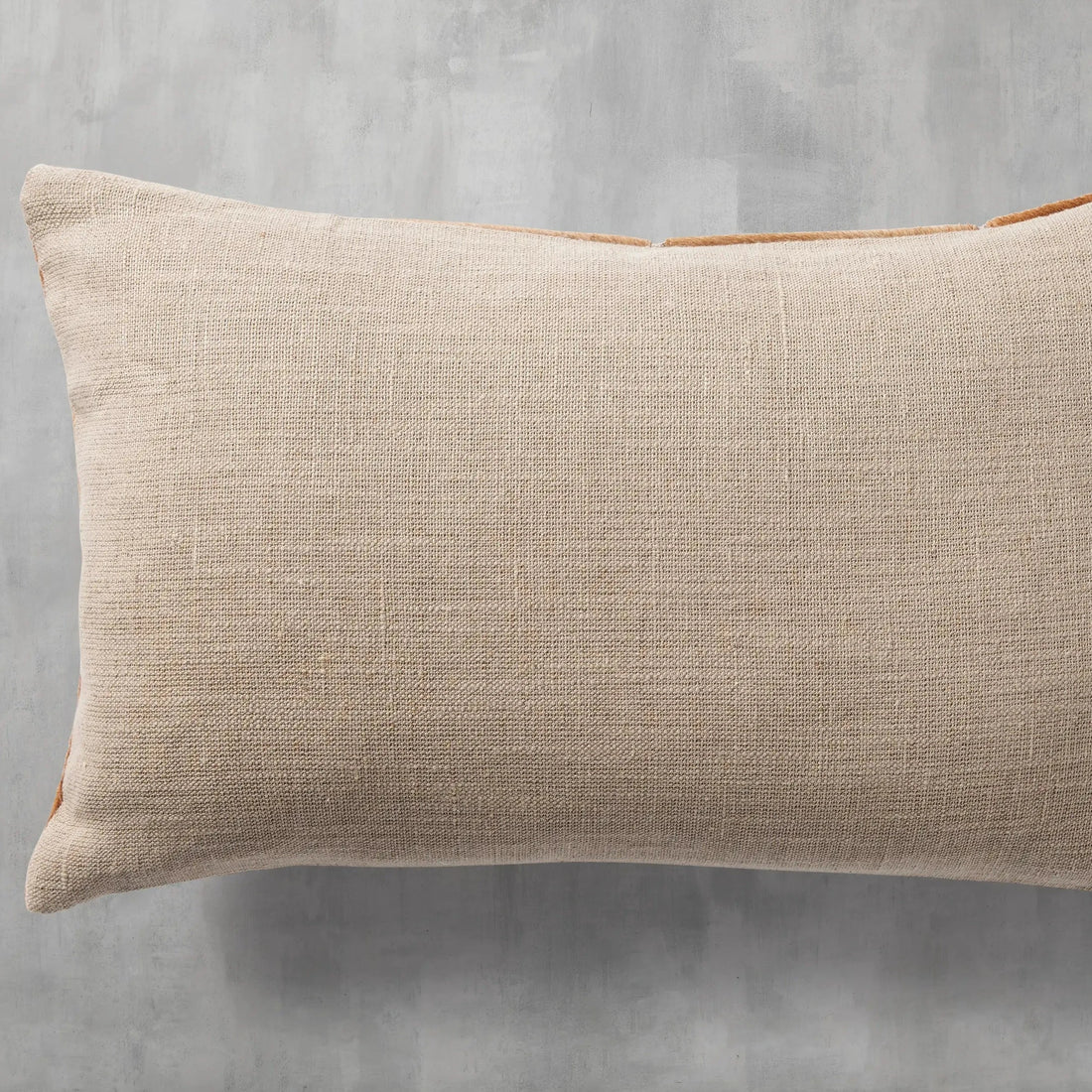 Channel-Stitch Hide Lumbar Pillow Cover