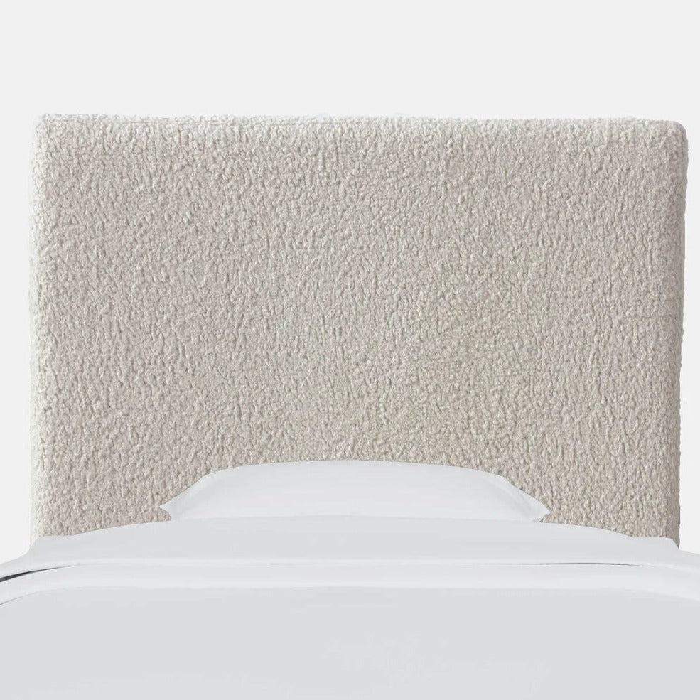 Monroe Faux Sheepskin Charging Headboard