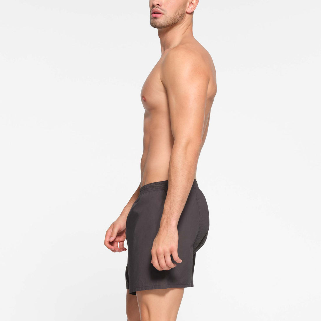 COTTON POPLIN SLEEP MENS BOXER | ASH