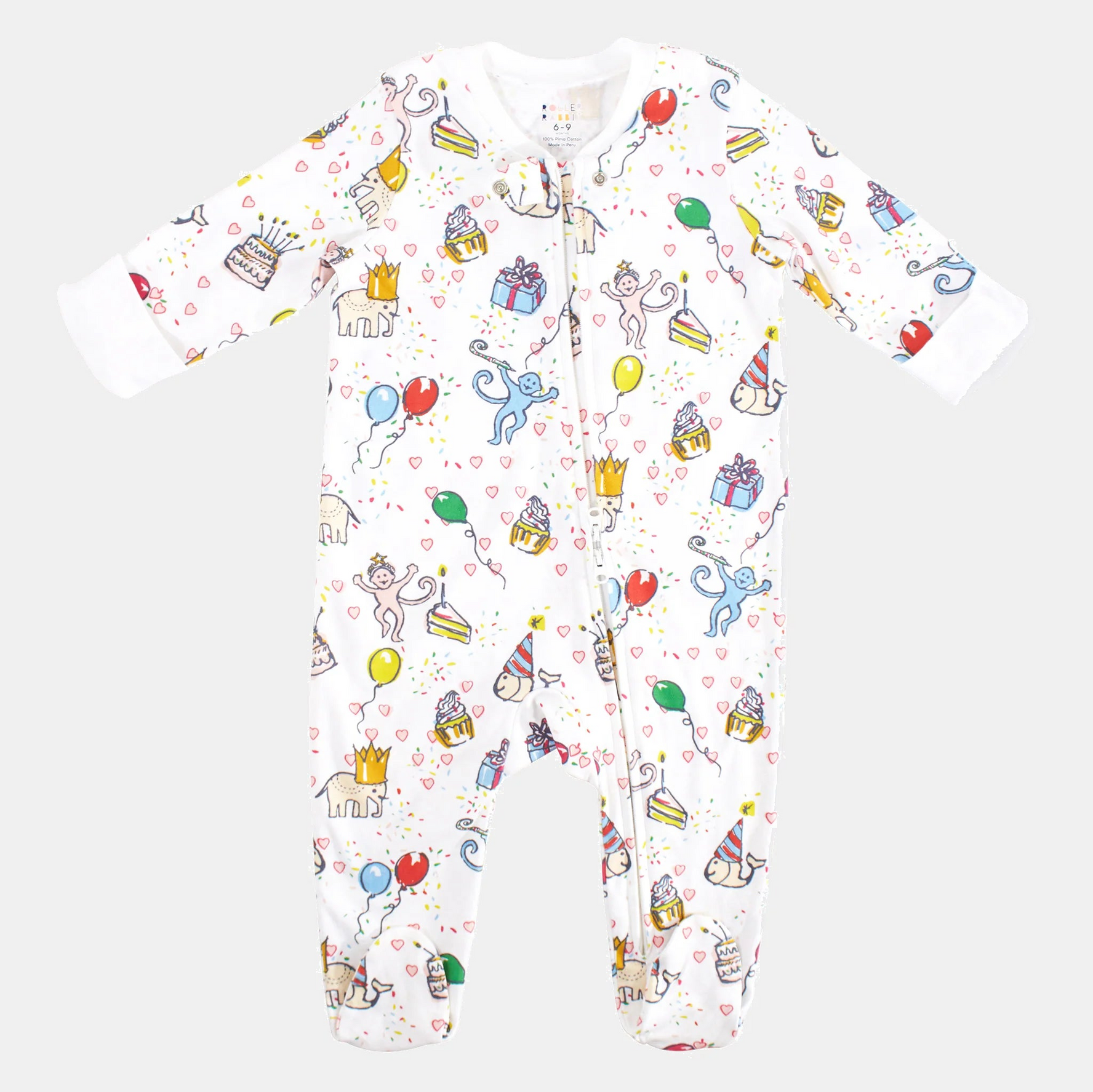 Infant Birthday Bonanza Zipper Footie