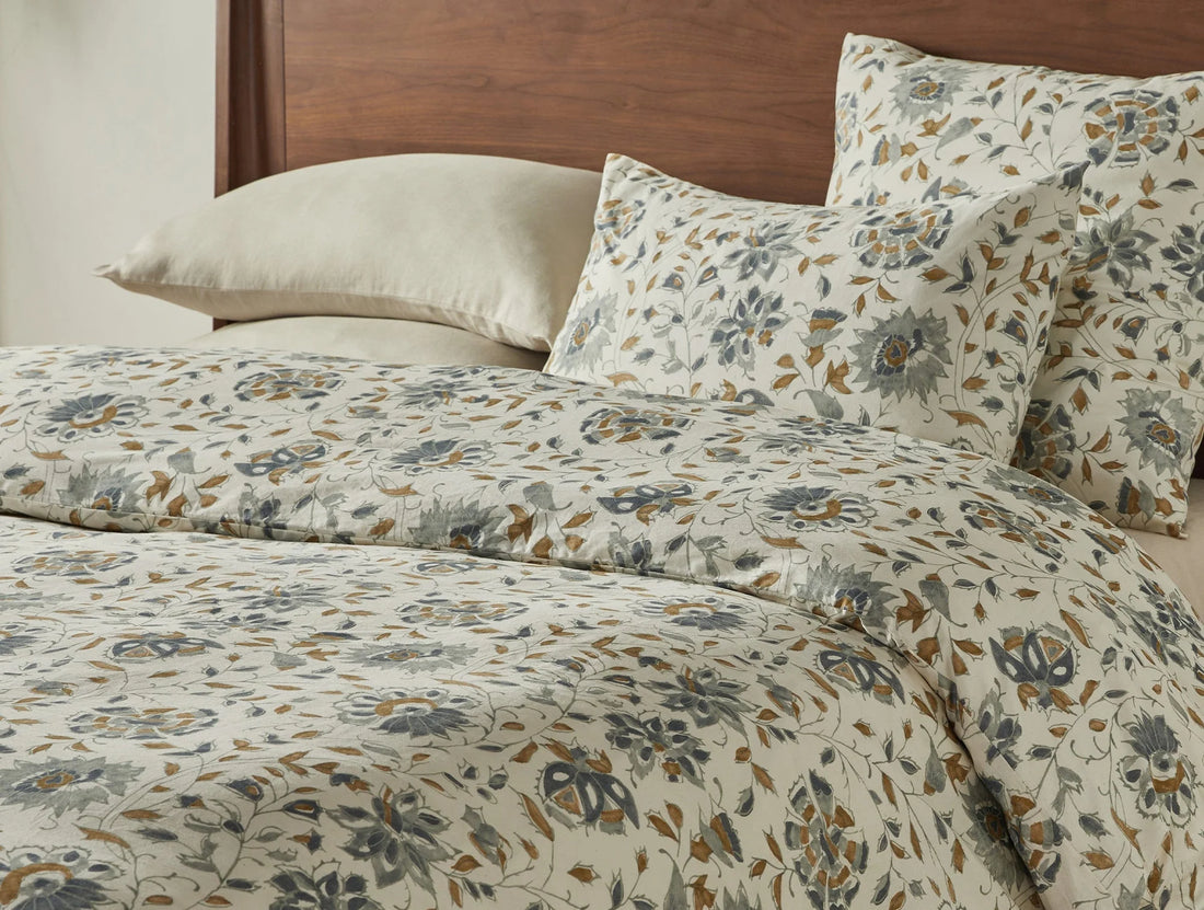 Rejuvenation Flora Organic Print Duvet Cover