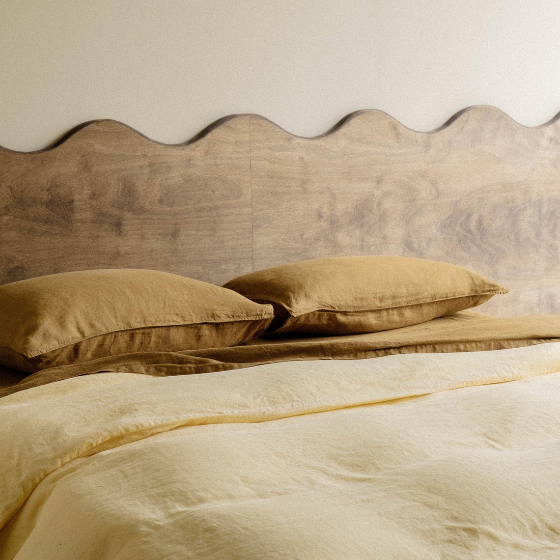 Soft Yellow + Willow Linen Bedding Bundle