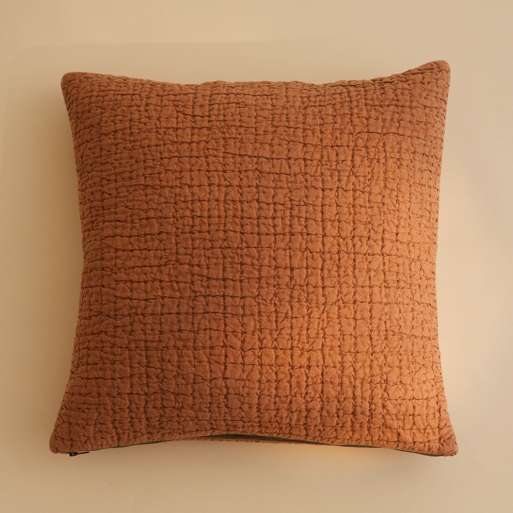 Jasper Quilted Hemp Pillow