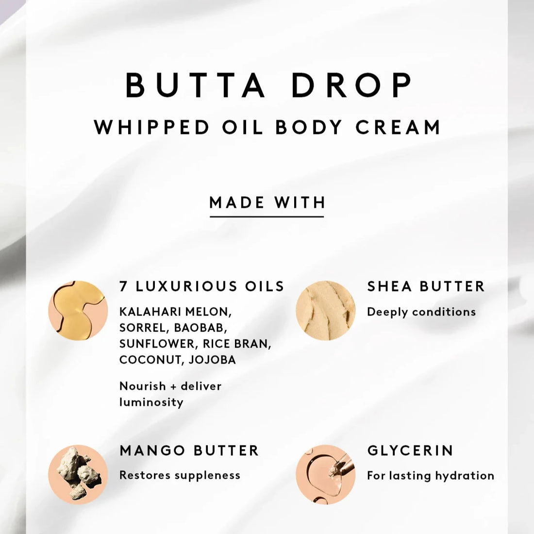 Butta Drop Whipped Oil Body Cream with Tropical Oils + Shea Butter