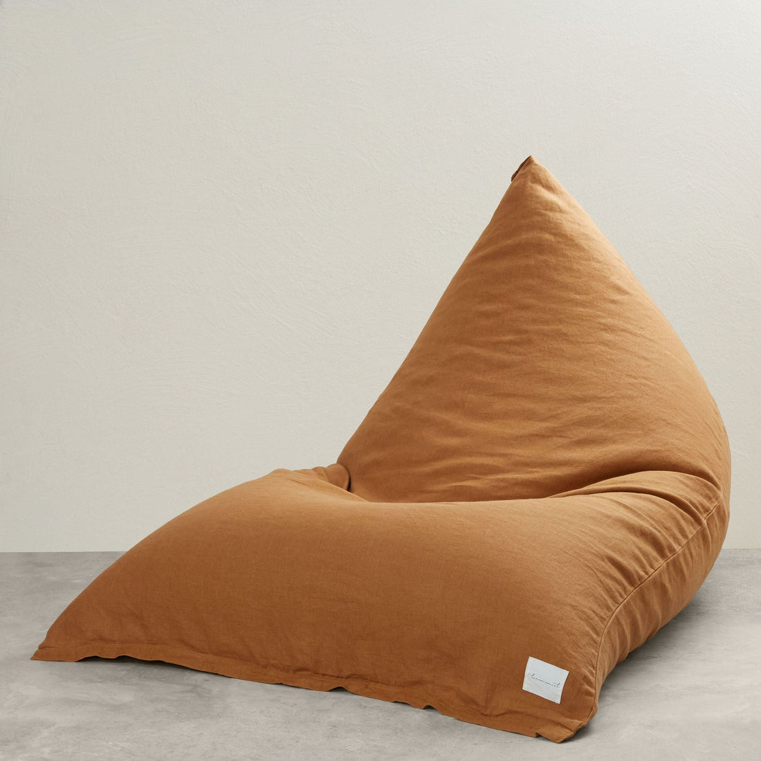 Linen Bean Bag - Tobacco