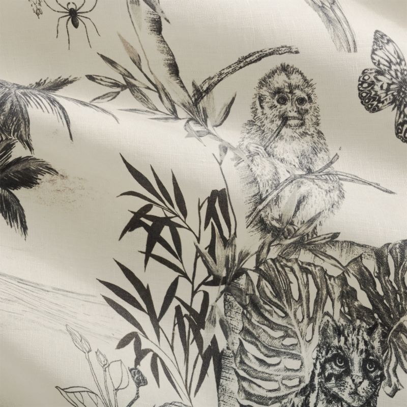 Midnight Jungle Linen Duvet Cover by Matthew Williamson