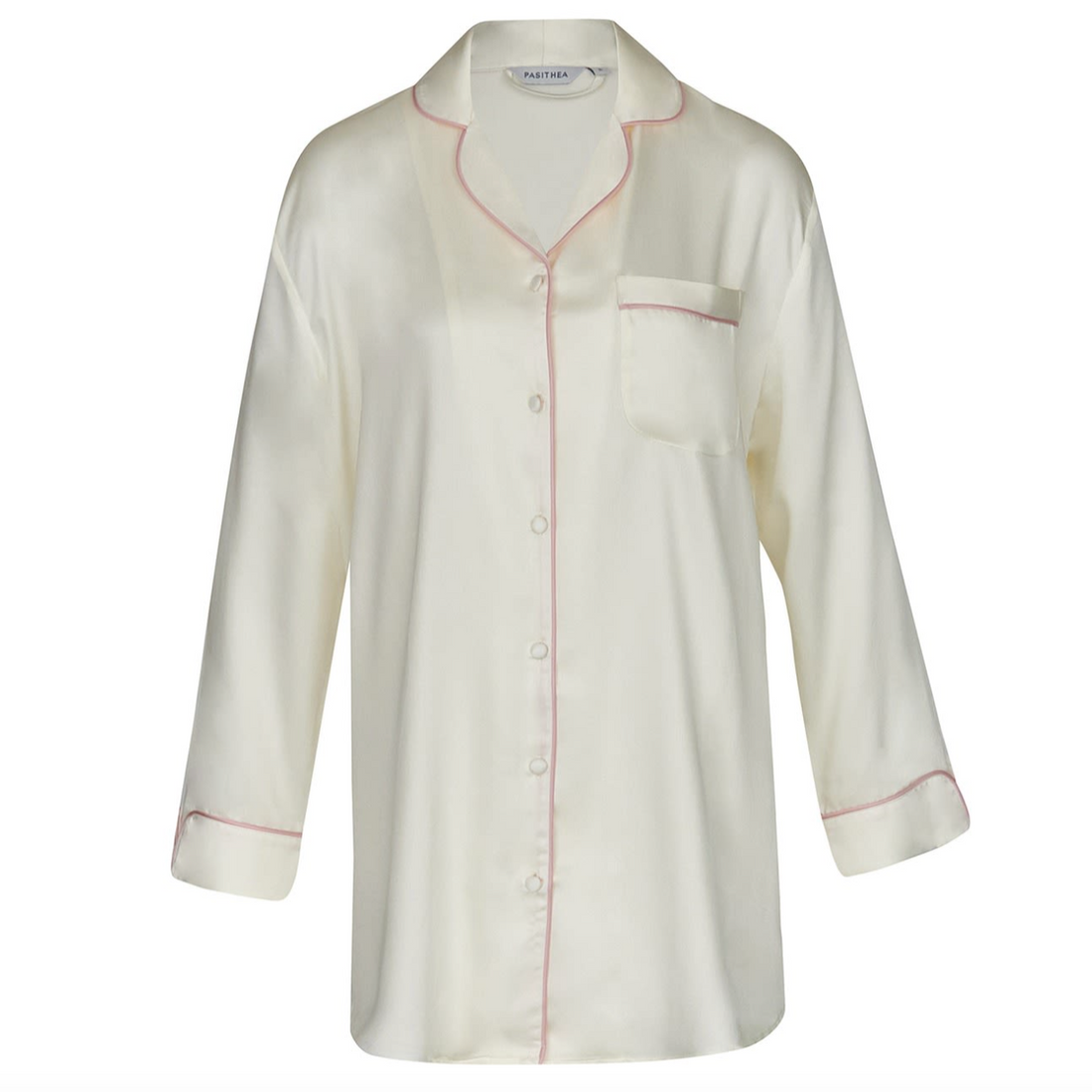 Silky Bamboo Sleep Shirt In White