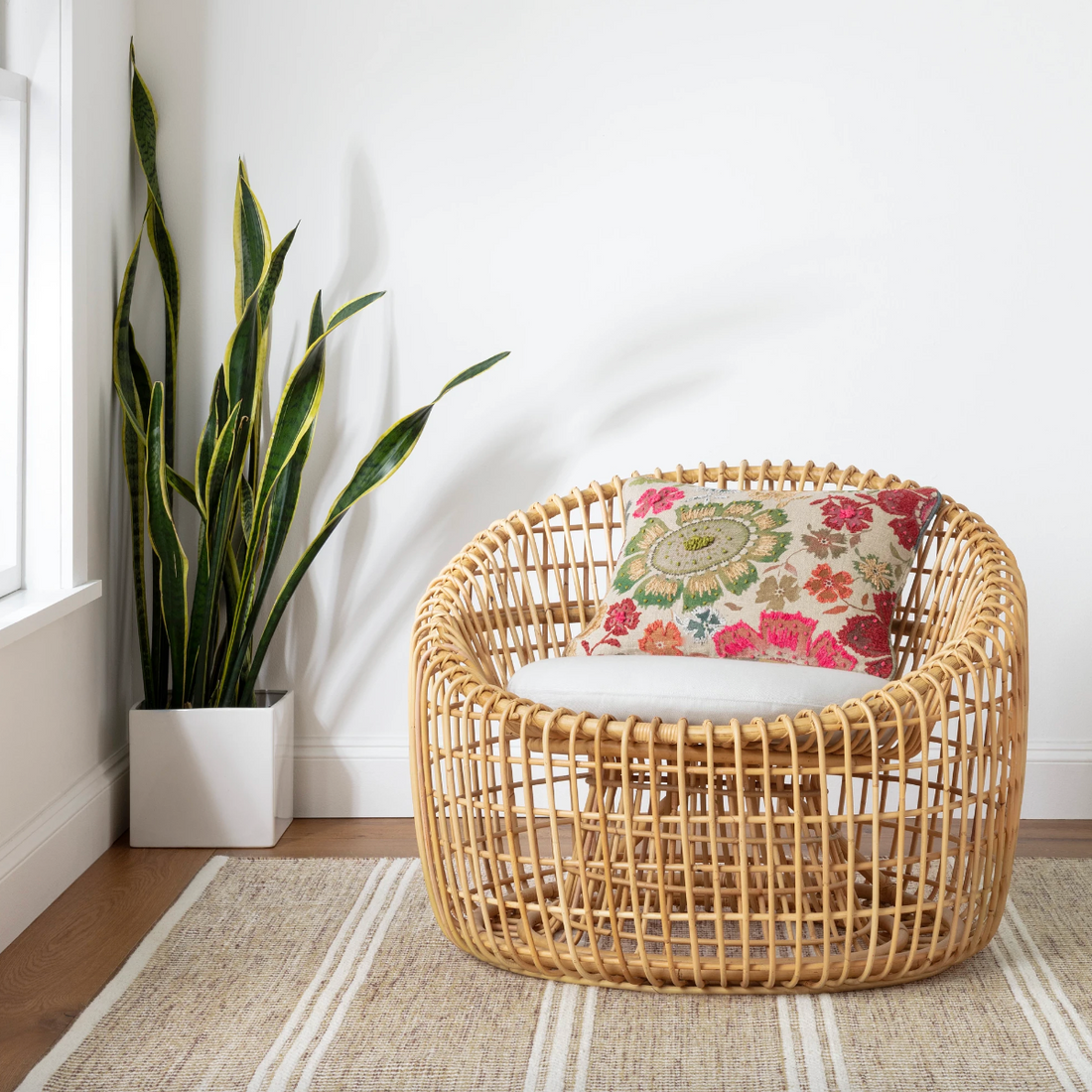Malta Natural Handwoven Wool Rug
