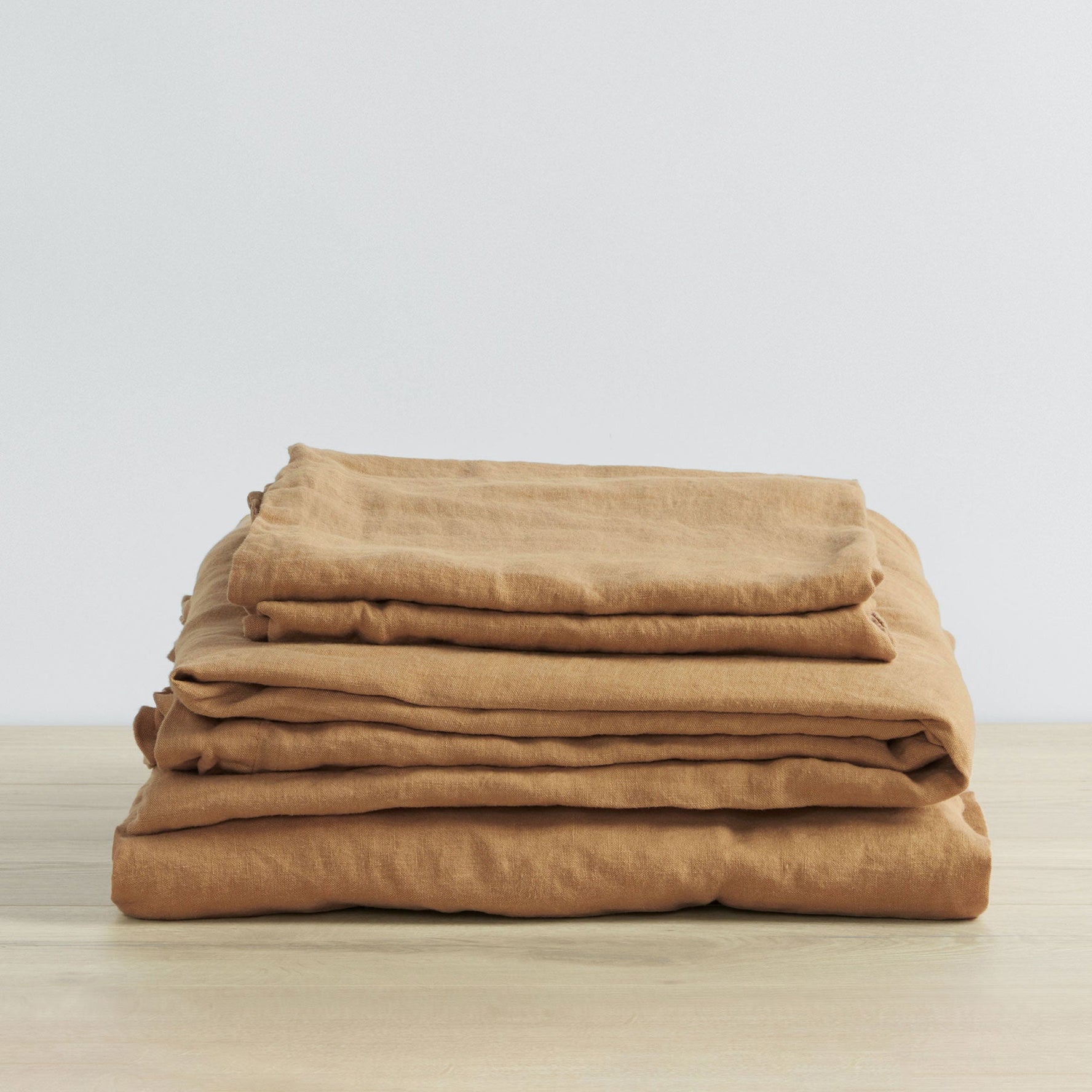 Linen Sheet Set with Pillowcases - Sand