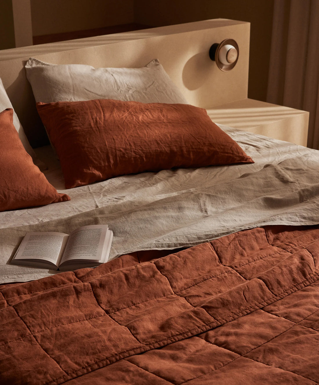 Quilted Bedcover - Sienna