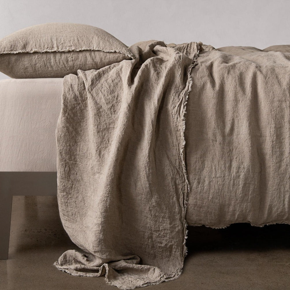 Linen Flat Sheet | Classic Taupe