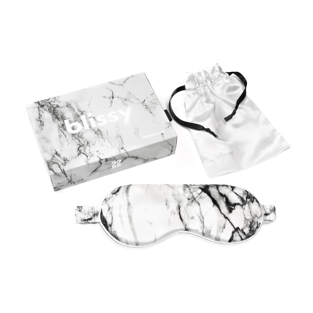 Sleep Mask - Light Marble