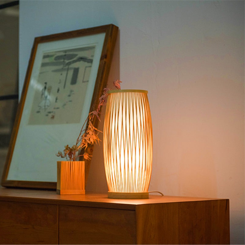 Japanese Handmade Bamboo Desk Light