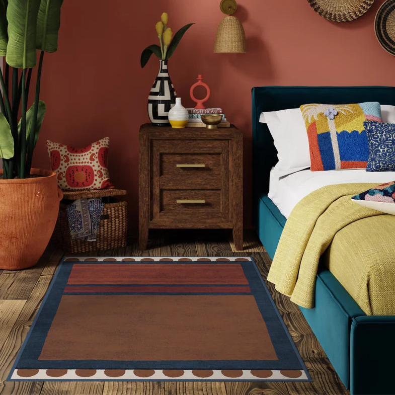 Justina Blakeney Nina Indigo & Rust Rug