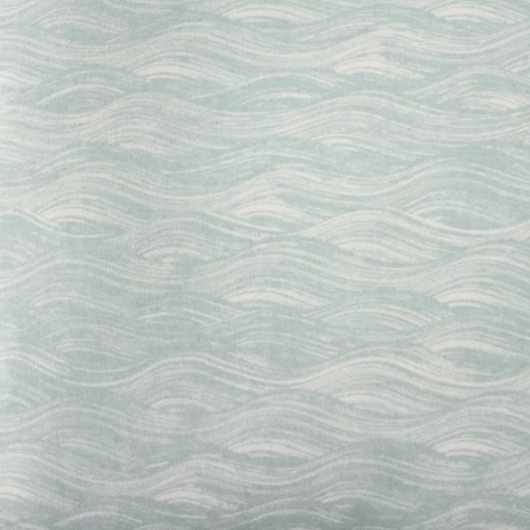 Painted Wave Pillow in Celadon