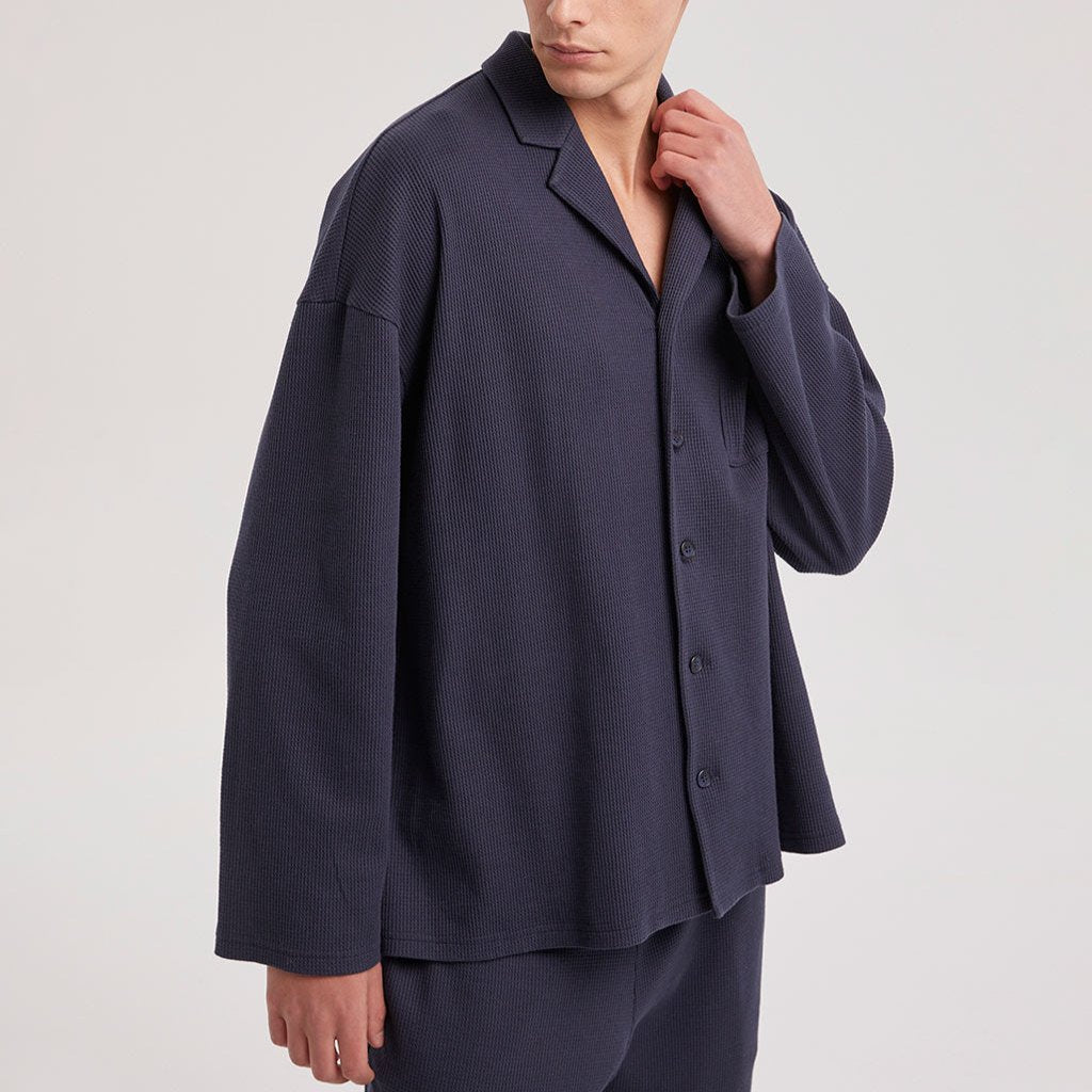 Notch Lapel Pajama Shirt