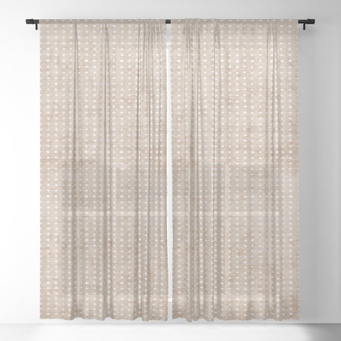 Zen Tile Sheer Curtain by Holli Zollinger